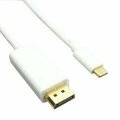 Swe-Tech 3C USB-C video cable, USB-C device to DisplayPort display, 3 foot, white FWT10U2-36003